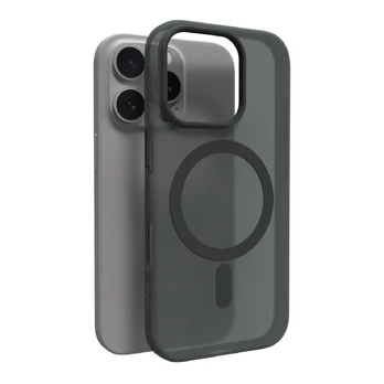 Puro Daylight MagSafe Juodas Silikoninis dėklas for iPhone 16 Pro