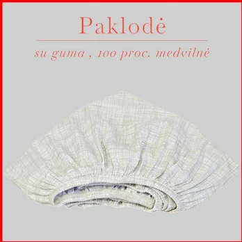 Paklodė su guma - 140x200+30cm.