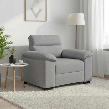 Sofa-kėdė, debesų pilka, 100x81x84 cm, audinys