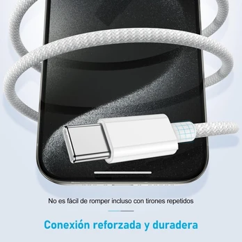 1 vnt. USB C–USB C įkrovimo laidas 1 m