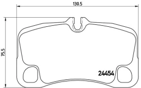 Stabdžių trinkelių rinkinys, diskinis stabdys BREMBO P 65 013 kaina