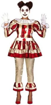Fiesta Lady Killer Clown kostume