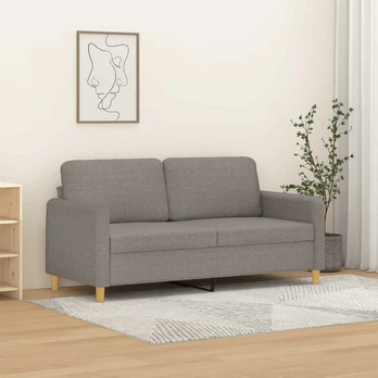 Dvivietė sofa, taupe spalvos, 140cm, audinys