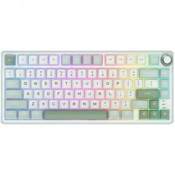 Klaviatūra Royal Kludge RK R75 RGB Sky Cyan 75% RKR75-W-S
