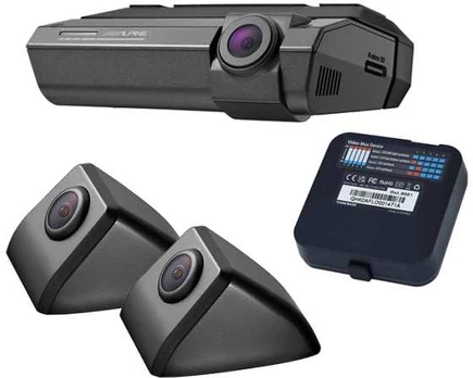 Alpine DVR-F790 dashcam kit m. 2 sidekameraer