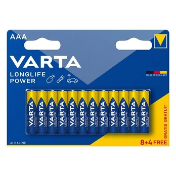 Elementai VARTA LONGLIFE POWER, AAA, šarminiai, 12 vnt