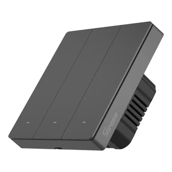Sonoff Smart 3 Channel WiFi Wall Switch Black (M5-3C-86)