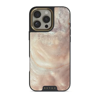 Serene Sunset - Chic iPhone 16 Pro Case, Elite Dark (MagSafe) / Gold