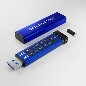 USB laikmena iStorage datAshur Pro USB3 256-bit 128GB