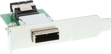 InLine SAS žemo profilio adapterių laikiklis išorinis SFF-8088 – vidinis SFF-8087 (27650)