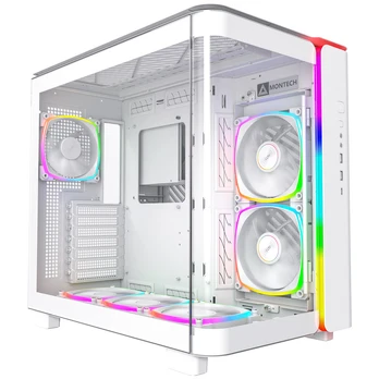 Montech KING 95 PRO Midi-Tower, Tempered Glass, ARGB - baltas