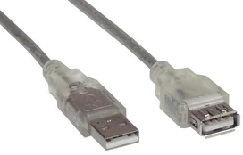 USB kabelis InLine USB-A - USB-A 3 m Balta (34605)