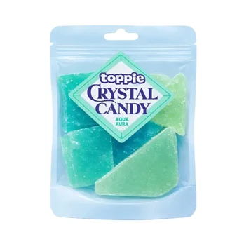 Saldainiai CRYSTAL CANDY BLUEBERRY TOPPIE, 80 g