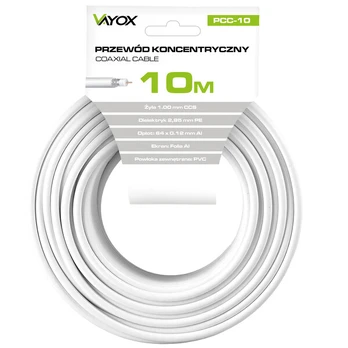 TV Koaksialinis kabelis antenos 10M PCC-10 Vayox