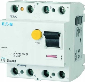 Eaton PF6-63 / 4/03-A OFF diferencialas-CURR. 6KA