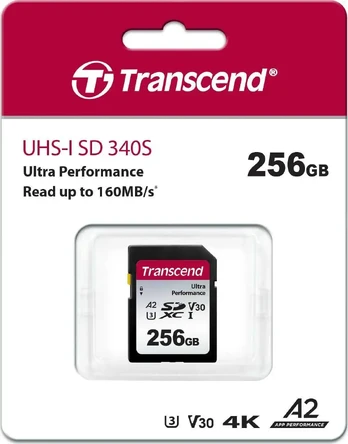 "CARD Card 256GB Transcend SDXC SDC340S 160/90 MB/s"