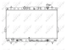 Variklio radiatorius NRF NRF 53646