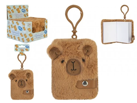 CAPYBARA pliušinė mini užrašų knygelė, 389166