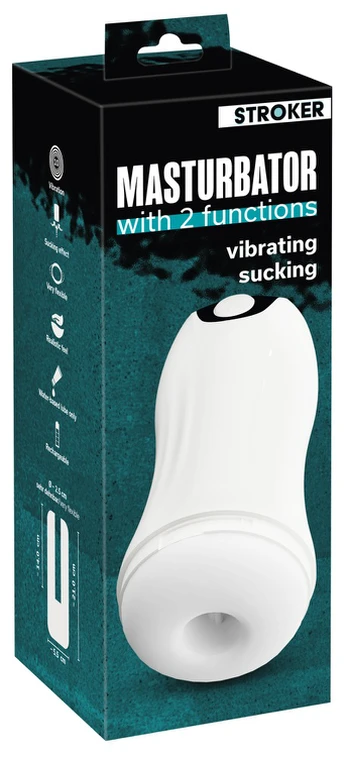 Stroker Masturbator with 2 fun Vibruojantis masturbatorius