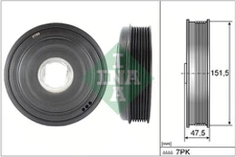 INA 544 0136 10 Crank pulley