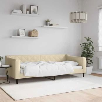 Lova Sofa, kreminės spalvos, 90x200cm, audinys