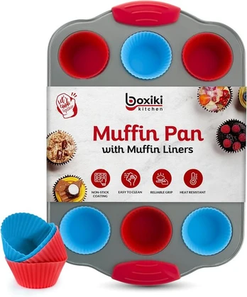 Boxiki silikoninė mini keksiukų forma