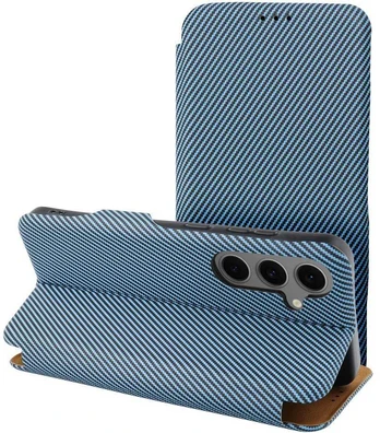 FOLIO šoninis magnetinis dėklas SAMSUNG S25 PLUS mėlynas