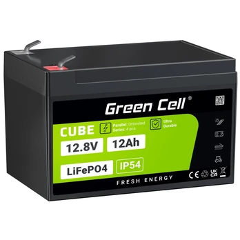 Green Cell LFPGC12V12AH UPS LiFePO4 akumuliatorius 12,8 V 12 Ah