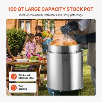 Nerūdijančio plieno puodas, 94,6 l