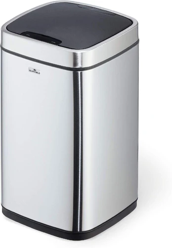 DURABLE Sensor Abfalleimer NO TOUCH 12l metallic sidabrinis