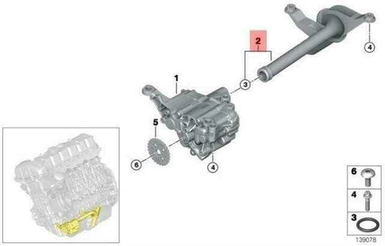 Bmw X5 E70 X6 E71 Siurblio Vamzdis Originalus 11417530085