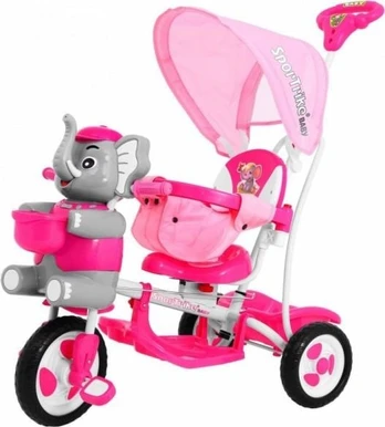 3-wheeled bike Happy Elephant Pink