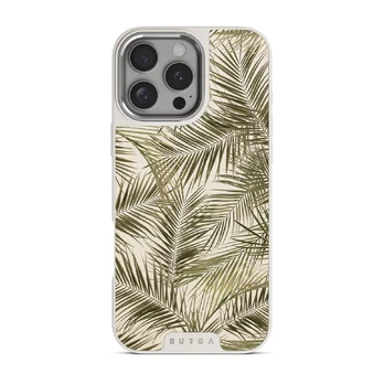 Happy Place - Palm iPhone 16 Pro Max Case, Elite Light (MagSafe) / Silver