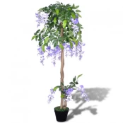 Dirbtinė visterija su vazonu, 120 cm kaina
