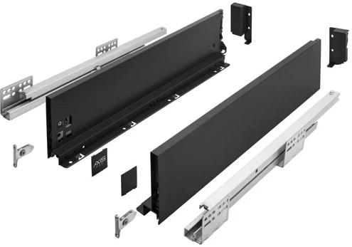 Drawer system AXISPRO 350mm anthracite - medium size H116