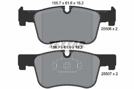 TEXTAR 2550601 Brake pad set