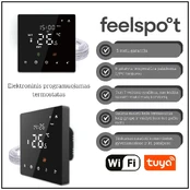 Progr. termostatas Feelspot WTH22.16 WiFi kaina