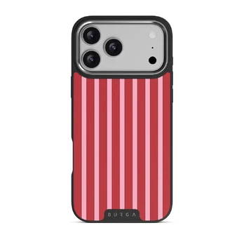 Strawberry Jam - iPhone 17 Pro Max Case, Elite Dark (MagSafe) / Silver