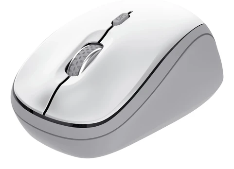 TRUST Mouse YVI+, belaidė, ekologiška, balta