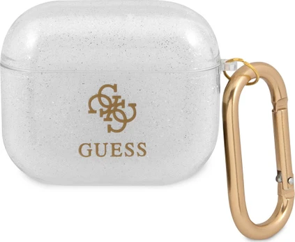 Ausinių dėklas Guess GUA3UCG4GT, skaidri