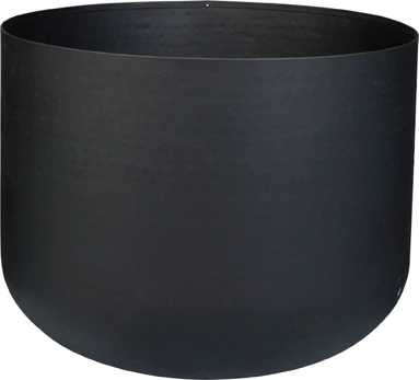 Lauko vazonas, metalinis, juodos sp., 31,5 x 31,5 x 28,5 cm.