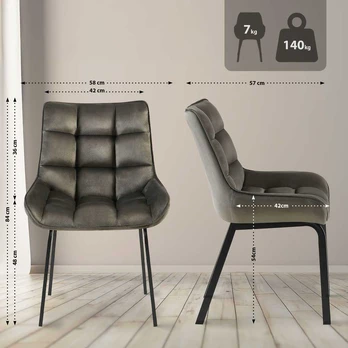 Mville Kėdė Saranda velvet