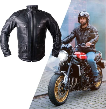 Leather Motorcycle Jacket W-TEC Valebravo