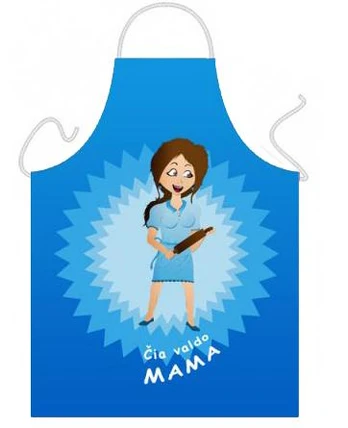 Prijuostė "Čia valdo mama"