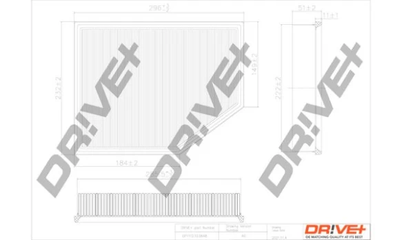 Oro filtras Dr!ve+ DP1110.10.0648