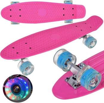 LED Skateboard with Light-Up Wheels for Skatepark Riding SP0825
