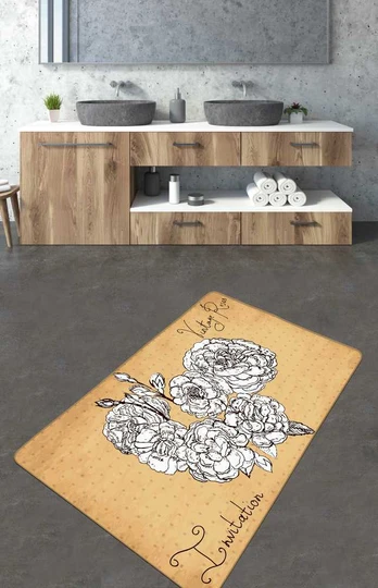 Foutastic Vonios kilimėlis Vintage Roses (80 x 100)