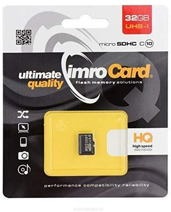 IMRO atminties kortelė Micro SD 32GB 100MB/s class10 UHS I
