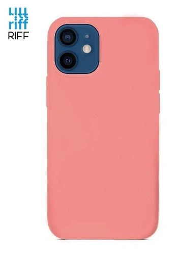 Riff Slim &amp; Soft Silicone Soft Back Cover Case for Apple iPhone 12 Mini Rose