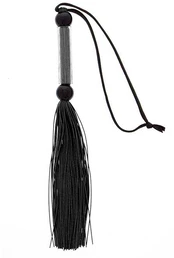 Guilty Pleasure Bdsm GP SILICONE FLOGGER WHIP Juodas kaina